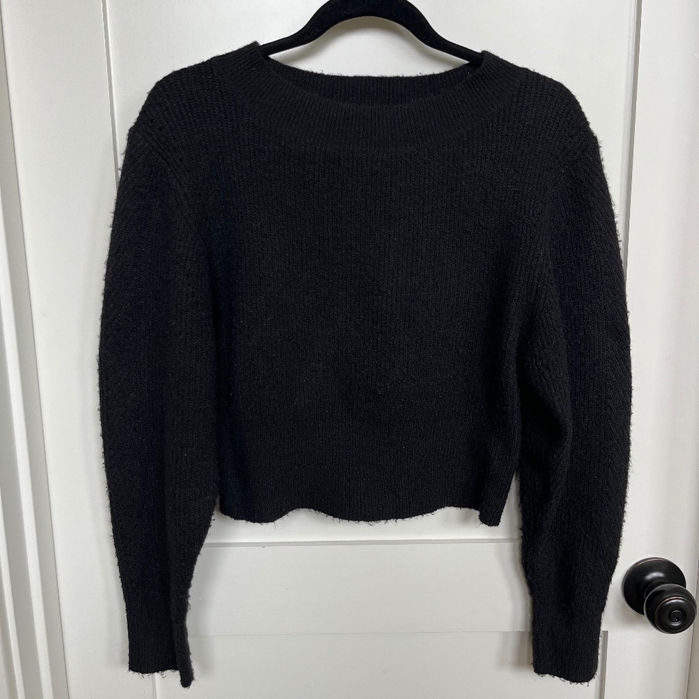 Black Top Shop Cropped Sweater